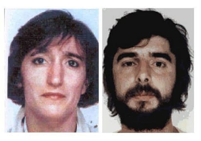 Detenidos. Fotografía facilitada por el Ministerio del Interior de los etarras Juan Jesús Narváez Goñi, alias 'Pajas', y a Iciar Alberdi Uranga, alias 'María'.