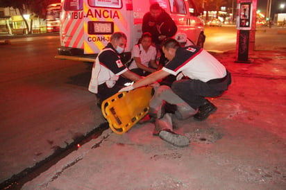 Herido. El adulto mayor quedó con lesiones diversas.