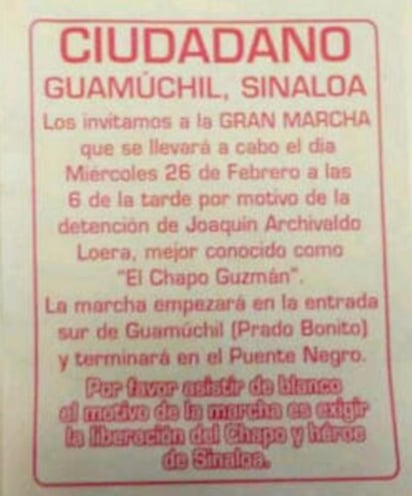 En la papeleta blanca con letras rojas se pide a los asistentes vestir “de blanco”. (Twitter) 
