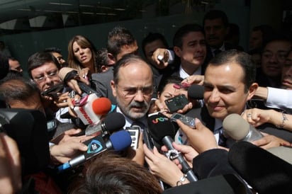 Juntos. El presidente nacional del PAN, Gustavo Madero y Ernesto Cordero, irán por la dirigencia del partido. 