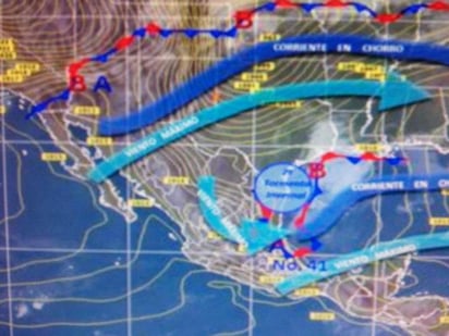 Frente frío. Se registrarán vientos de 35 kilómetros por hora sobre todo en la tarde.