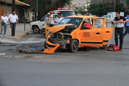 Accidente. Dejó pérdidas materiales de consideración.