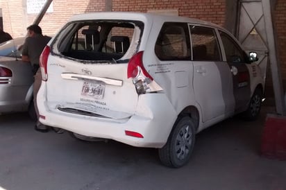 Por discutir. Dañado quedó el Toyota Avanza