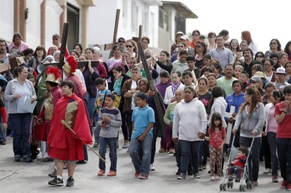 Migrantes durante su recorrido.