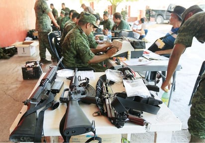 Registro. Hasta este martes se tenían registradas 4 mil 551 armas ante la Sedena.