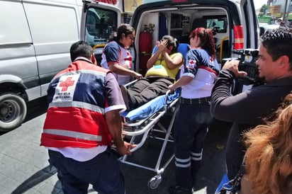 La joven fue llevada al hospital.