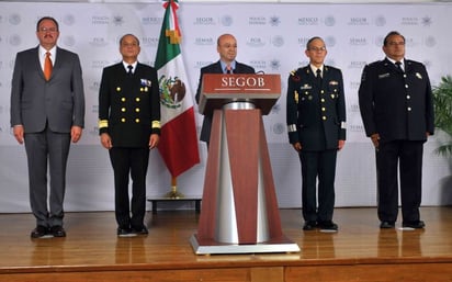 Conferencia.  El titular de la CNA, Renato Sales Heredia, informó en conferencia la liberación de 35 personas.