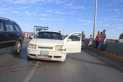 Lesionada. La mujer afectada fue auxiliada por paramédicos.