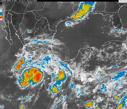 'Cristina' se ubica a 265 km al sur-suroeste de Lázaro Cárdenas, Michoacán y a 270 km al suroeste de Zihuatanejo, Guerrero. (Conagua) 