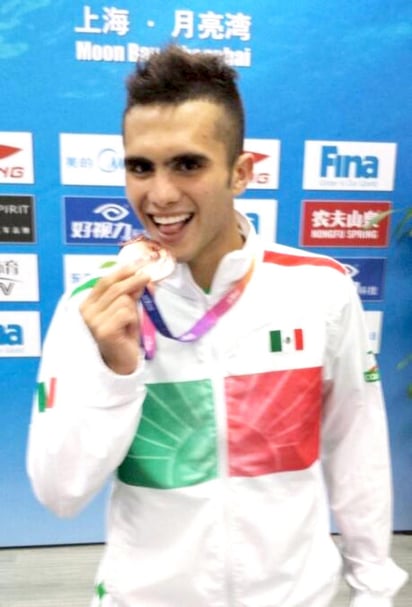 Iván García sumó 504.90 puntos para llevarse la presea de bronce en el Mundial de Clavados en China. (Twitter) 