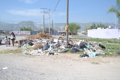 Basurero. Causa mal aspecto; los vecinos piden a las autoridades que se les brinde un servicio de recolección adecuado. 