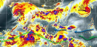 'Odile' y 'Polo' han puesto en alerta a 13 estados del país. (Conagua)