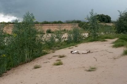 Hallazgo. El cadáver fue localizado en la orilla del río Aguanaval.