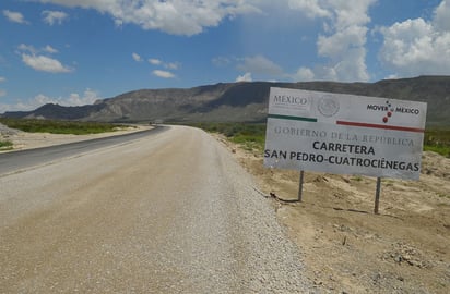 Pendiente. Se estima que en este año se podría concluir con el 50 por ciento de los 180 kilómetros que abarca la carretera San Pedro-Cuatrociénegas.