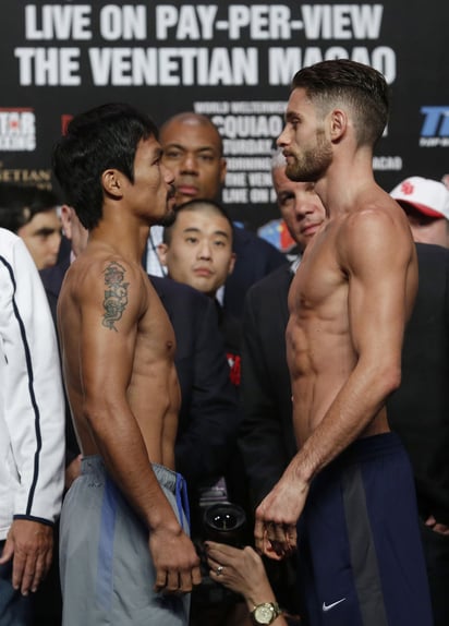 El filipino Manny Pacquiao regresará a la acción cuando enfrente al estadounidense Chris Algieri, en la Arena Cotai del hotel The Venetian de Macao. (AP)