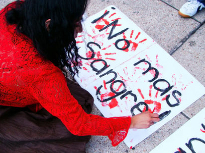 Sangre. A pesar de la lucha por erradicar la violencia contra la mujer ésta persiste con fuerza en algunos estados.