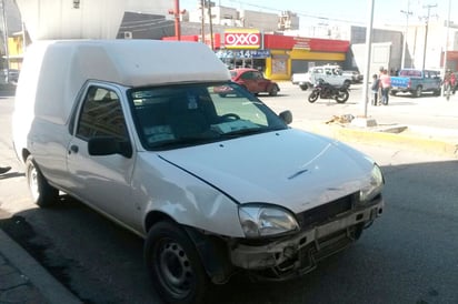 Arrollado. Camioneta arrolla a un motociclista. 