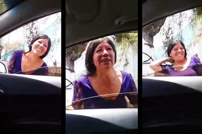 La mujer pedía dinero en la calle alegando que su hijo estaba enfermo. (YOUTUBE)