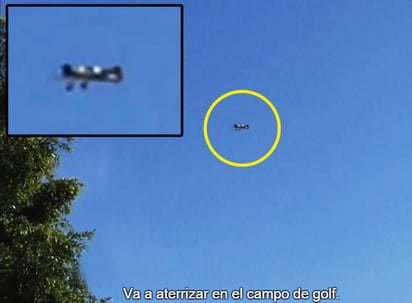 El video fue captado por uno los miembros del campo de golf. (YOUTUBE)