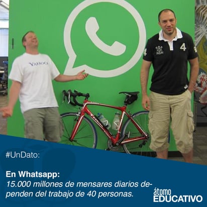 Innovación. La firma WhatsApp fue vendida a Facebook recientemente por 16 mil millones de dólares.