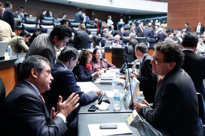 Riesgos. Imagen de los senadores discutiendo los cambios a las leyes propuestos por la presidencia.