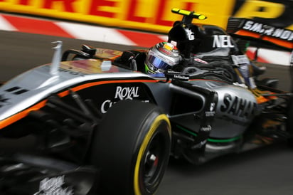 “Checo” Pérez tuvo una buena actuación al lograr la mejor calificación de la temporada. (EFE)