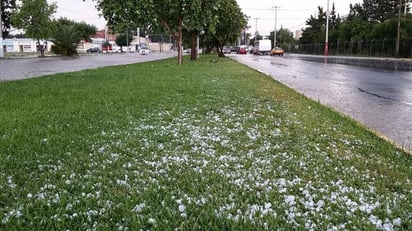 Fenómeno. La granizada sorprendió a los saltillenses que transitaban por las principales calles de la capital del estado.