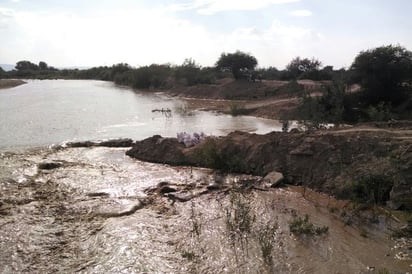 Cauce. El cauce del río Aguanaval presentó importantes escurrimientos porque en Zacatecas continúa el temporal lluvioso. (EL SIGLO DE TORREÓN)