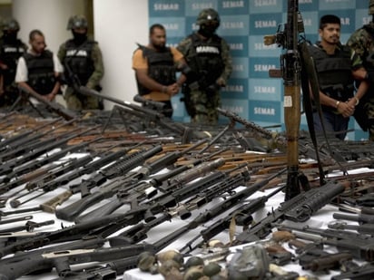 Poder de fuego. Gran parte de las armas utilizadas por el crimen organizado en México proviene de Estados Unidos.