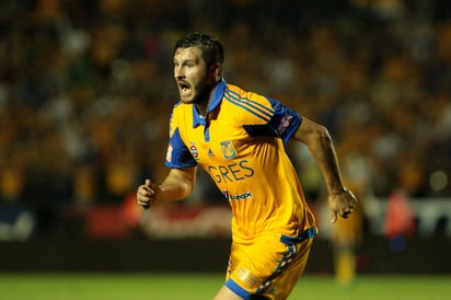 Andre-Pierre Gignac, del Tigres. Gignac se destapa con triplete en triunfo felino