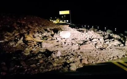 Las fuertes lluvias en la Zona Sierra han afectado la rúa federal. (EL SIGLO DE TORREÓN)
