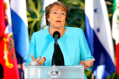 Bachelet habló sobre 'la esperanza de que en esta cumbre surjan propuestas concretas y no sólo buenas intenciones'. (EFE)
