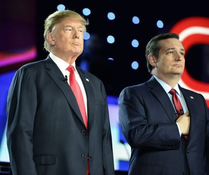 Cruz retó a Trump a debatir con él la noche del sábado en Sioux City, Iowa. (ARCHIVO)