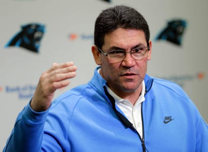 Ron Rivera, coach de Carolina. (AP)