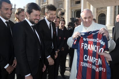 La afición del Papa Francisco por el San Lorenzo del Almagro la vive con intensidad el Sumo Pontífice. (Archivo)