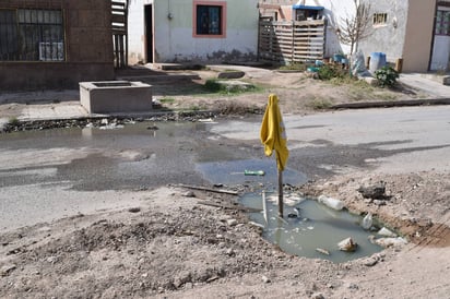 Suciedad. Vecinos de la calle Unión en Congregación Hidalgo dicen que la fuga tiene más de un año.