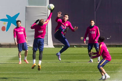 Entrenaron en la Ciudad Deportiva de Sant Joan Despí. (EFE)