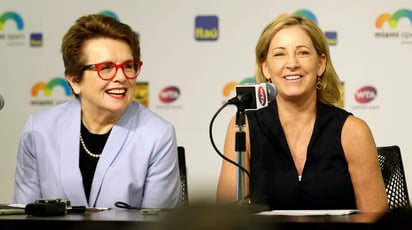 Chris Evert durante una rueda de prensa ayer en Miami. (AP)