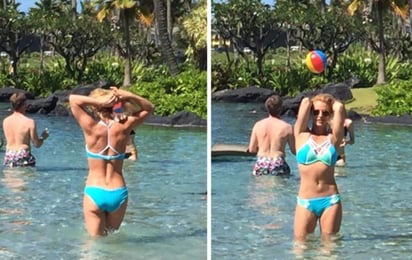 Britney respondió a quienes la acusaron de editar una fotografía al volver a posar en bikini. (IINSTAGRAM) 