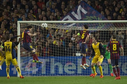 El 1 de abril de 2014 fue el único enfrentamiento de Liga de Campeones en el Camp Nou entre ambos equipos, también en partido de ida de cuartos de final del torneo. (ARCHIVO)