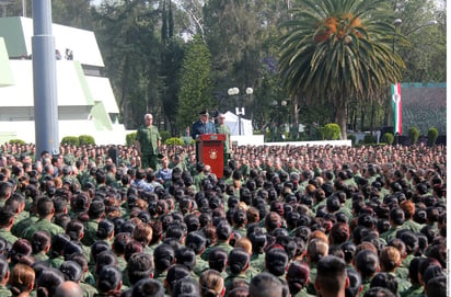 Exigencia. El Secretario de la Defensa Nacional, Salvador Cienfuegos, indicó que la conducta de los militares debe ser intachable. (AGENCIA REFORMA)
