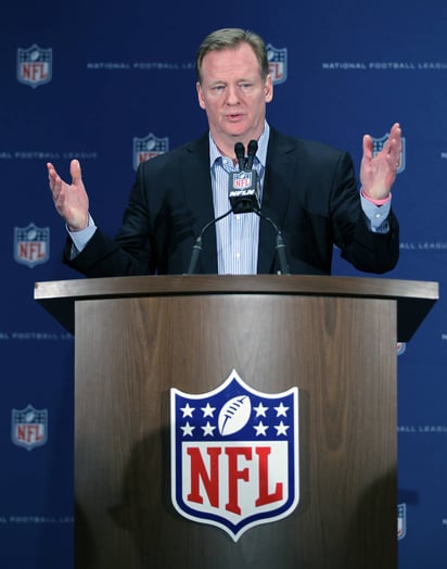 Roger Goodell, comisionado de la NFL. (Archivo)