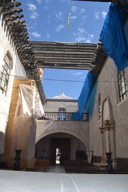 Mantenimiento. La capilla de Nuestra Señora del Refugio se encuentra en el abandono. 