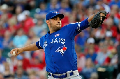 Marco Estrada permitió un grand slam en el juego de ayer. (AP)