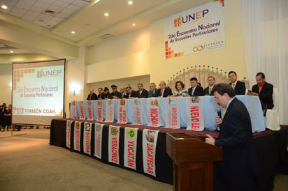 Inauguración. Inicia el Segundo Encuentro de Escuelas Particulares de La Laguna (UNEP). (JORGE TÉLLEZ)