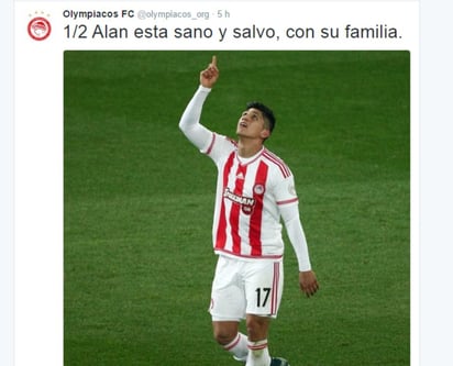 El futbolista Alan Pulido fue rescatado esta noche, unas 24 horas después de que fue secuestrado en una carretera de esta ciudad.