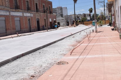 Obra. Los comerciantes piden que se agilice la construcción del Paseo Independencia.