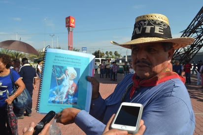 Movilización. Durante la protesta, el magisterio pidió la renuncia del presidente de la República Mexicana, Enrique Peña Nieto. (EL SIGLO DE TORREÓN)