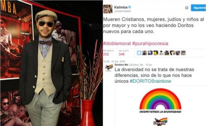 Mensaje. El cantante criticó  la línea de una marca de botanas. (ESPECIAL)