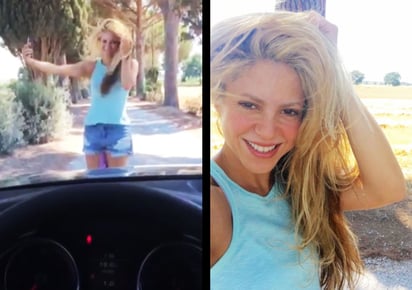 Shakira publicó la selfie final y el video 'detrás de cámaras'. (ESPECIAL)